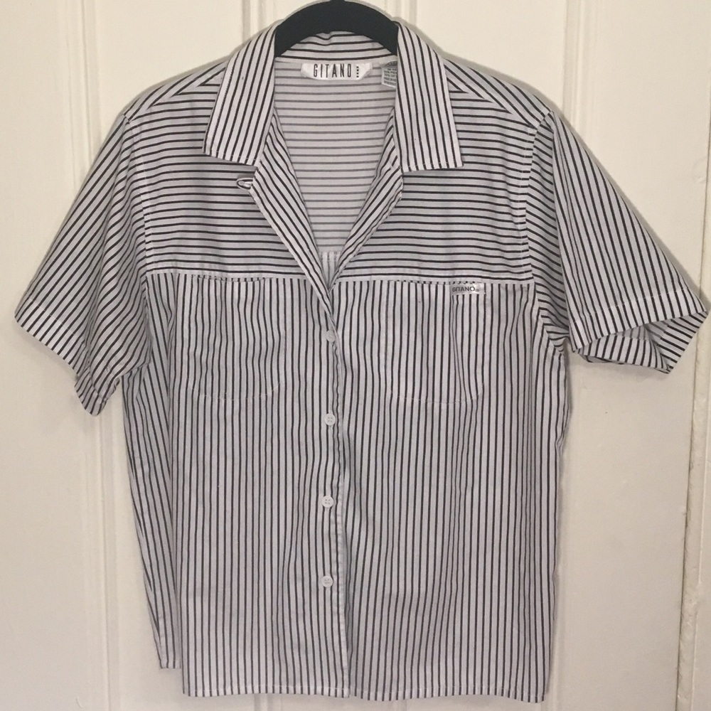 Vintage Striped Button Down